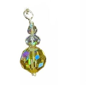 Swarovski AB Crystal Necklace Very high quality.Hand wired. SS match earrings 🔝